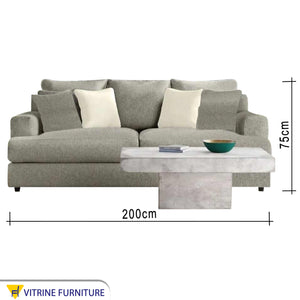 Mint color sofa