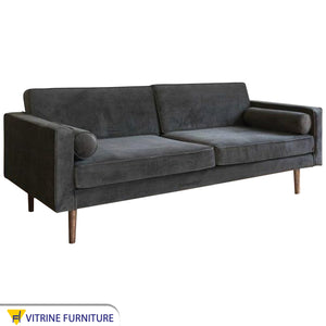 Grey triple sofa