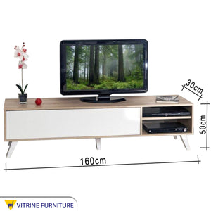 Wooden TV table * white