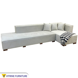 Beige living corner sofa