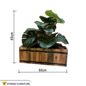 Artificial plant pot 65 cm