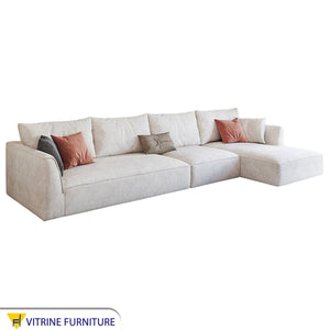 off-white corner with a chaise longue