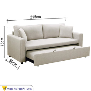 Triple sofa sofa