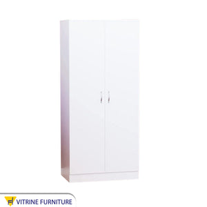 White wardrobe with two doors