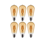 6 Edison decorative bulbs 6 watt clear - Vitrine Furniture - Lighting