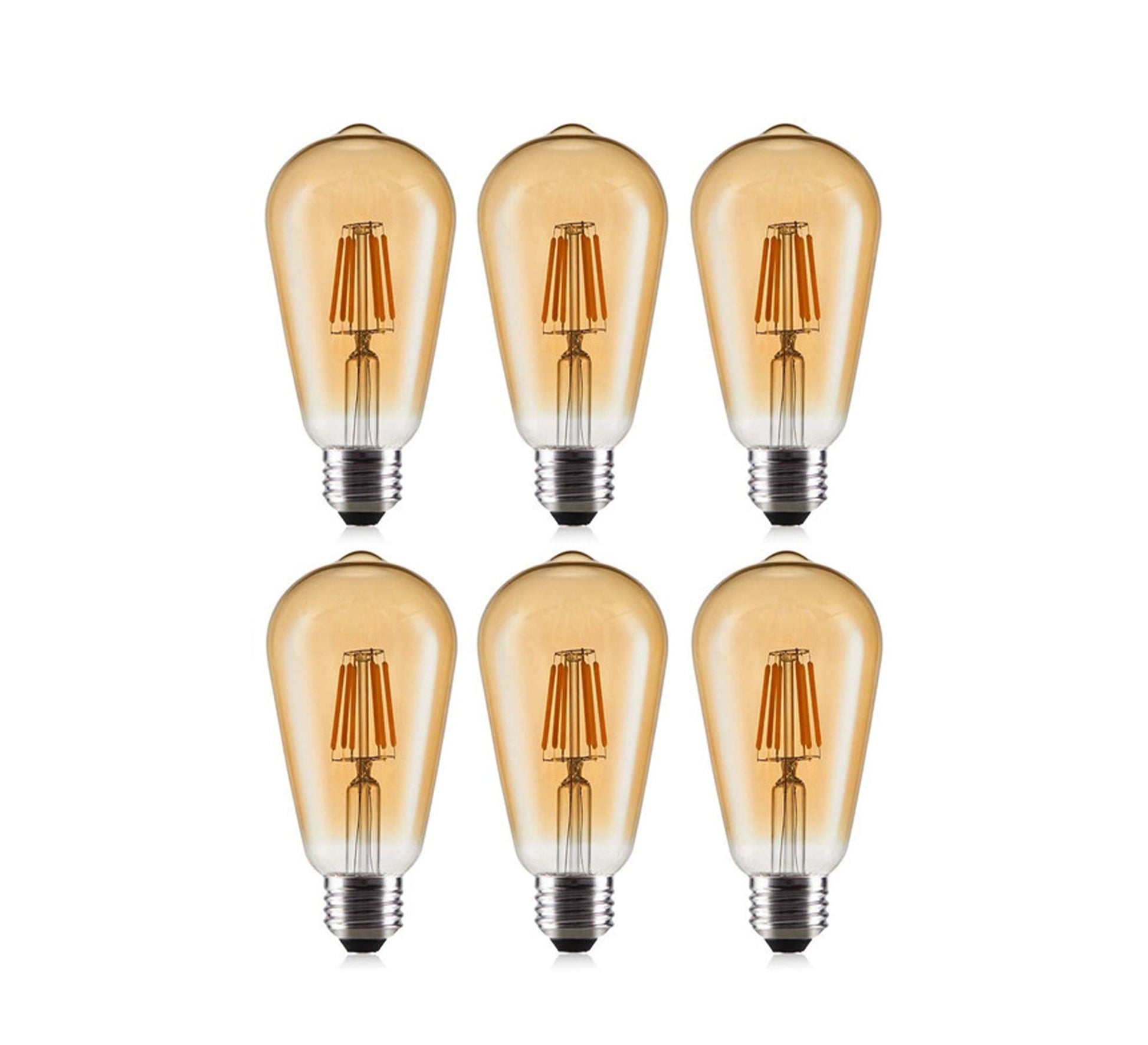 6 Edison decorative bulbs 6 watt clear - Vitrine Furniture - Lighting