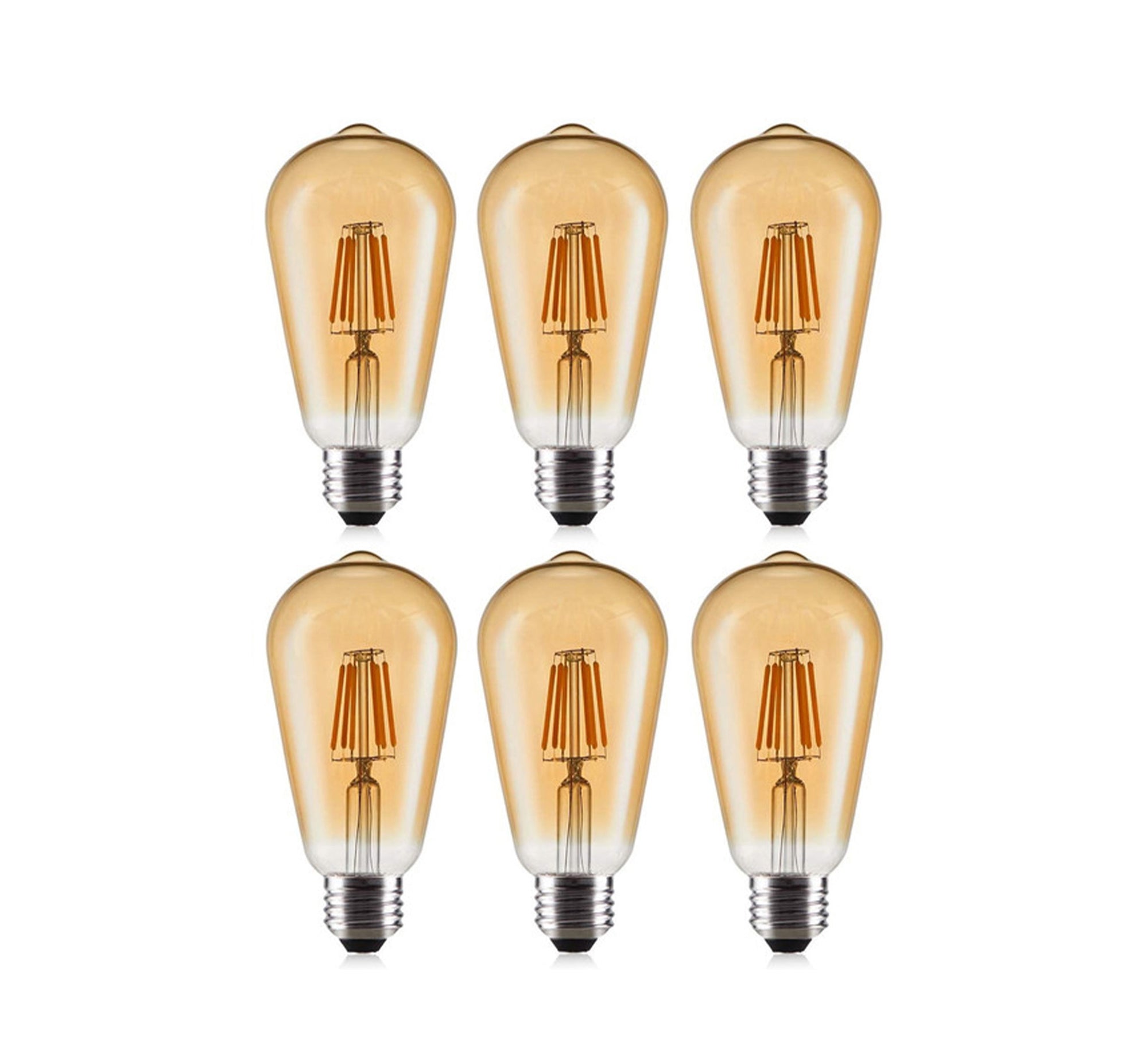6 Edison decorative bulbs 6 watt clear - Vitrine Furniture - Lighting