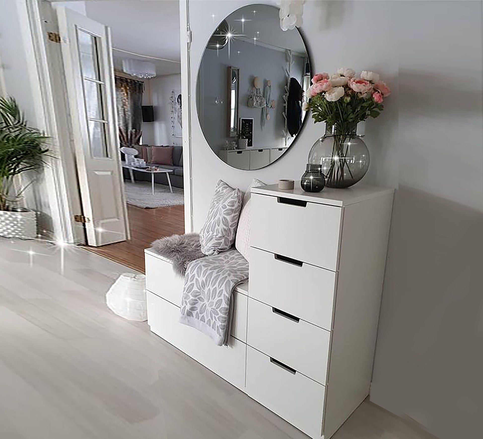 6 Shutters Comfort: Shoe Rack & Bench for Stylish Storage - Vitrine Furniture - Furniture