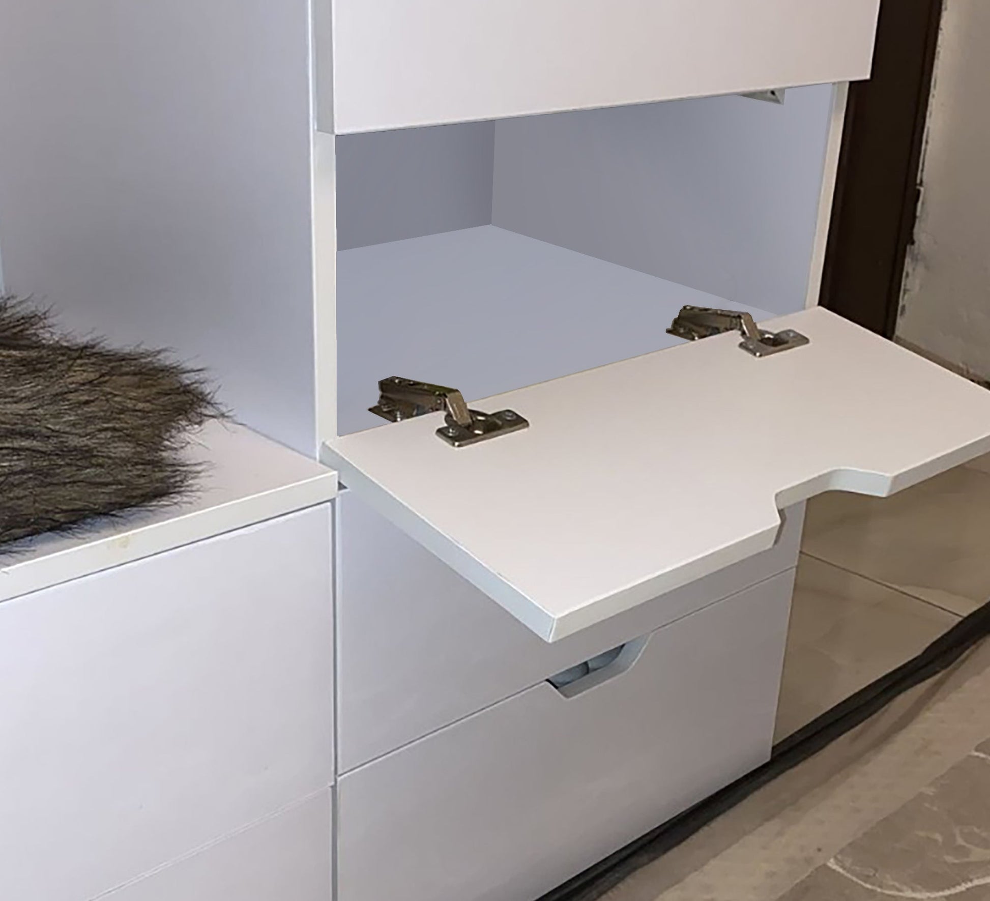 6 Shutters Comfort: Shoe Rack & Bench for Stylish Storage - Vitrine Furniture - Furniture