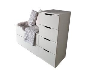 6 Shutters Comfort: Shoe Rack & Bench for Stylish Storage - Vitrine Furniture - Furniture