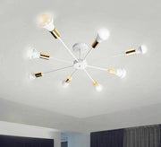 8-arm white chandelier with innovative lighting - Vitrine Furniture - Ceiling lights