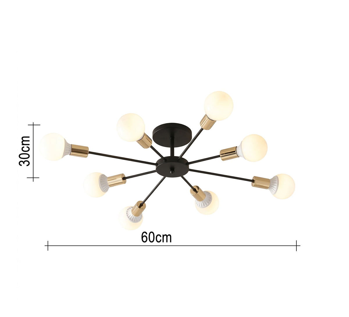 8-light chandelier with innovative modern lighting - Vitrine Furniture - Ceiling lights