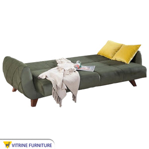 Comfort Luxe Sofa Bed - Stylish Grey, Vibrant Yellow Cushions