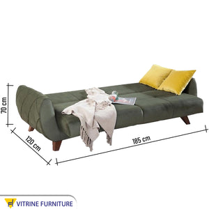 Comfort Luxe Sofa Bed - Stylish Grey, Vibrant Yellow Cushions