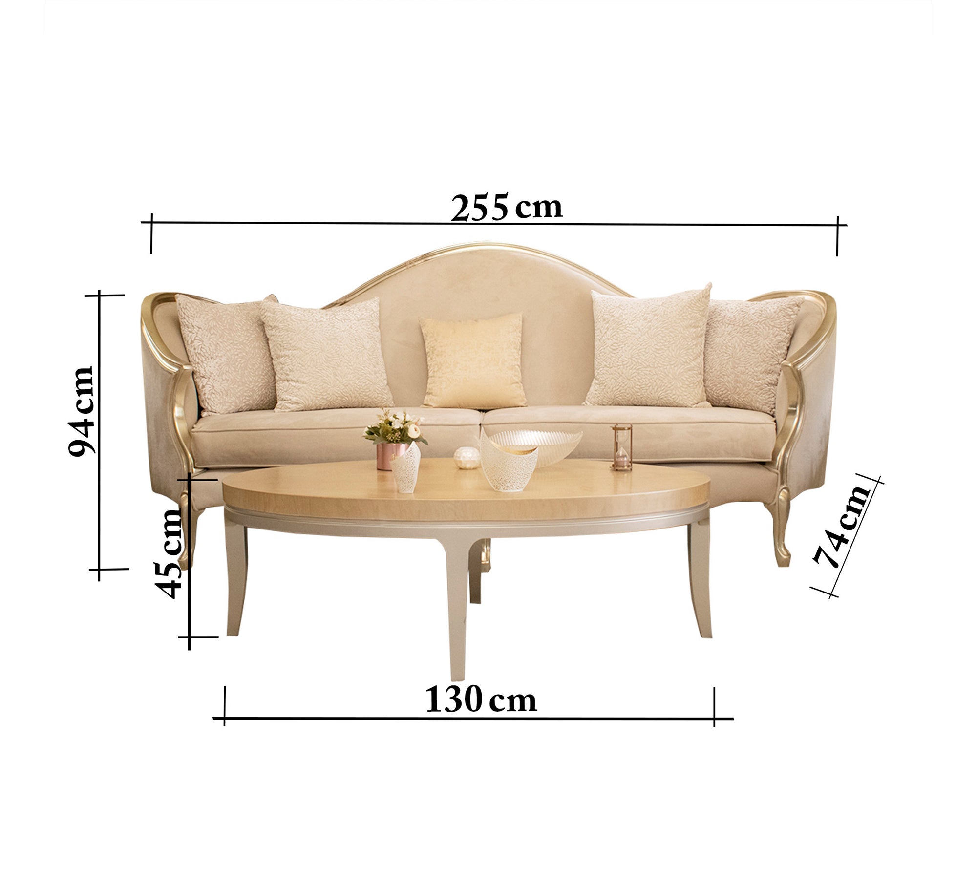 Deluxe Sofa Set: Stylish, Comfortable, Durable
