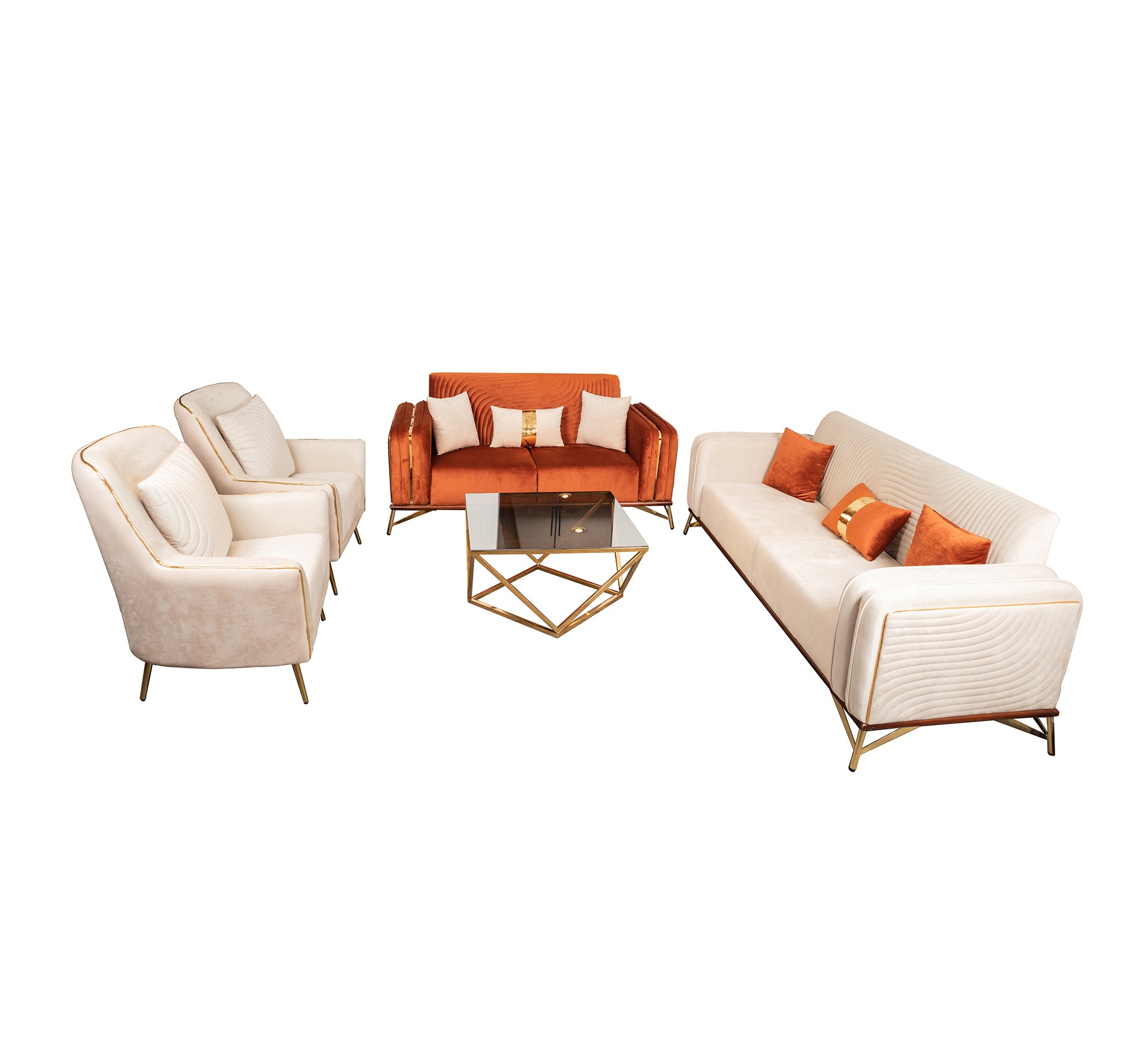 Modern Sofa Set: Sleek, Comfortable, Stylish