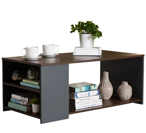 ElegantLiving Black-Brown Coffee Table - Chic & Functional