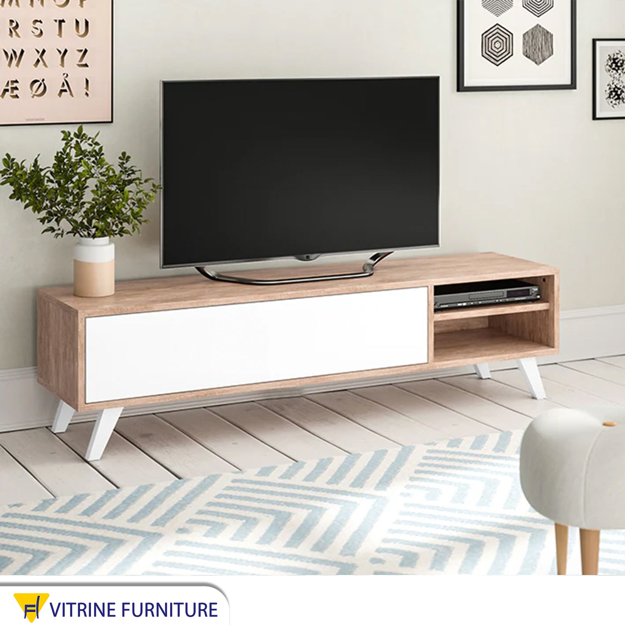 TV table with high legs