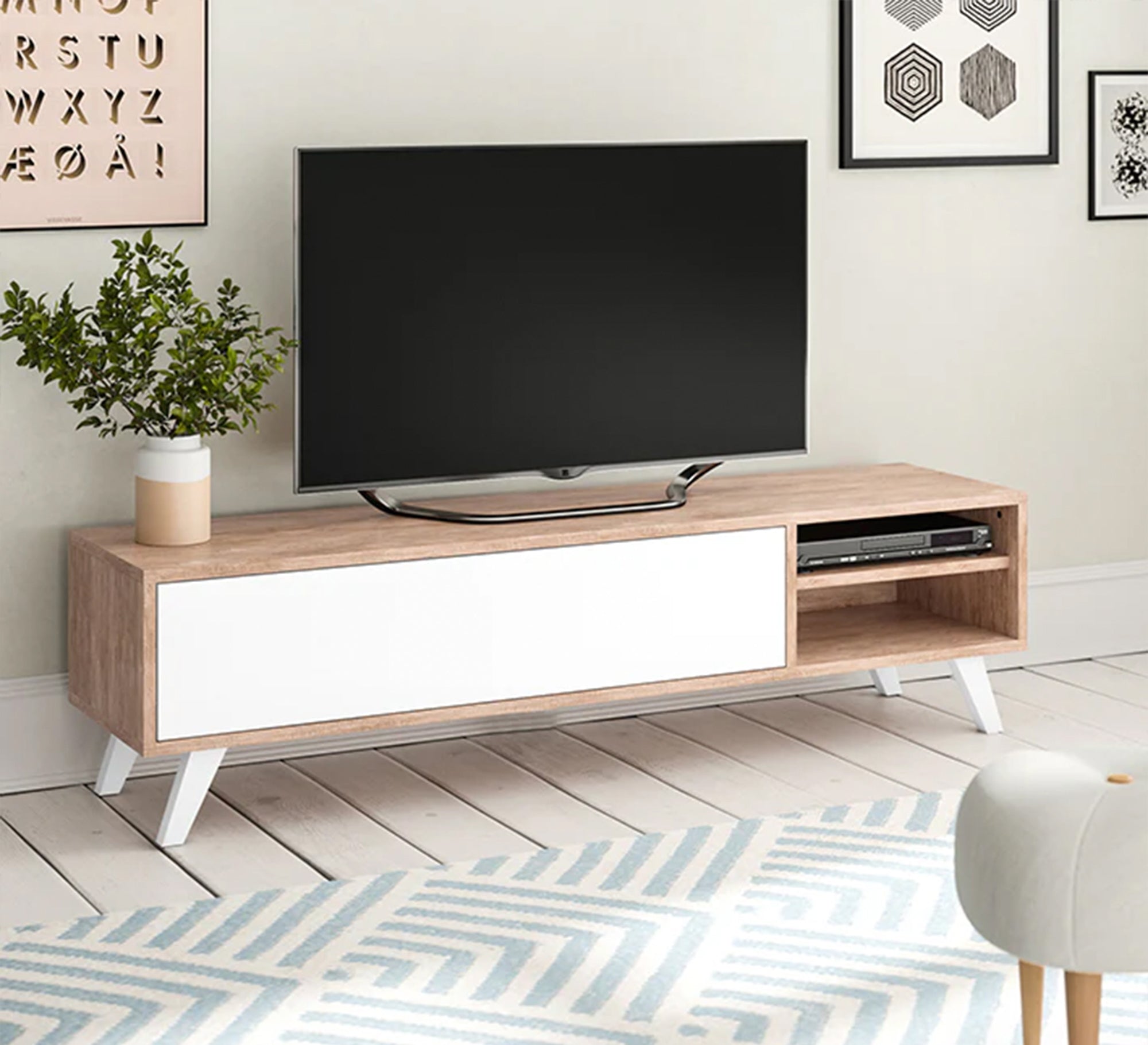 TV table with high legs