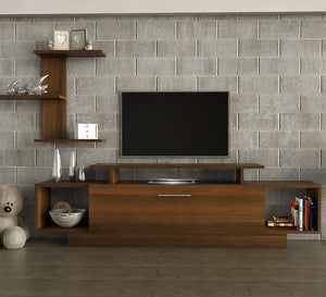 Honey Brown TV Table: Sleek, Stylish, Sturdy