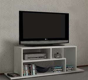 Modern White TV Table - Sleek & Minimalist Design