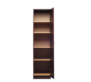 Brown Single-Door Compact Wardrobe