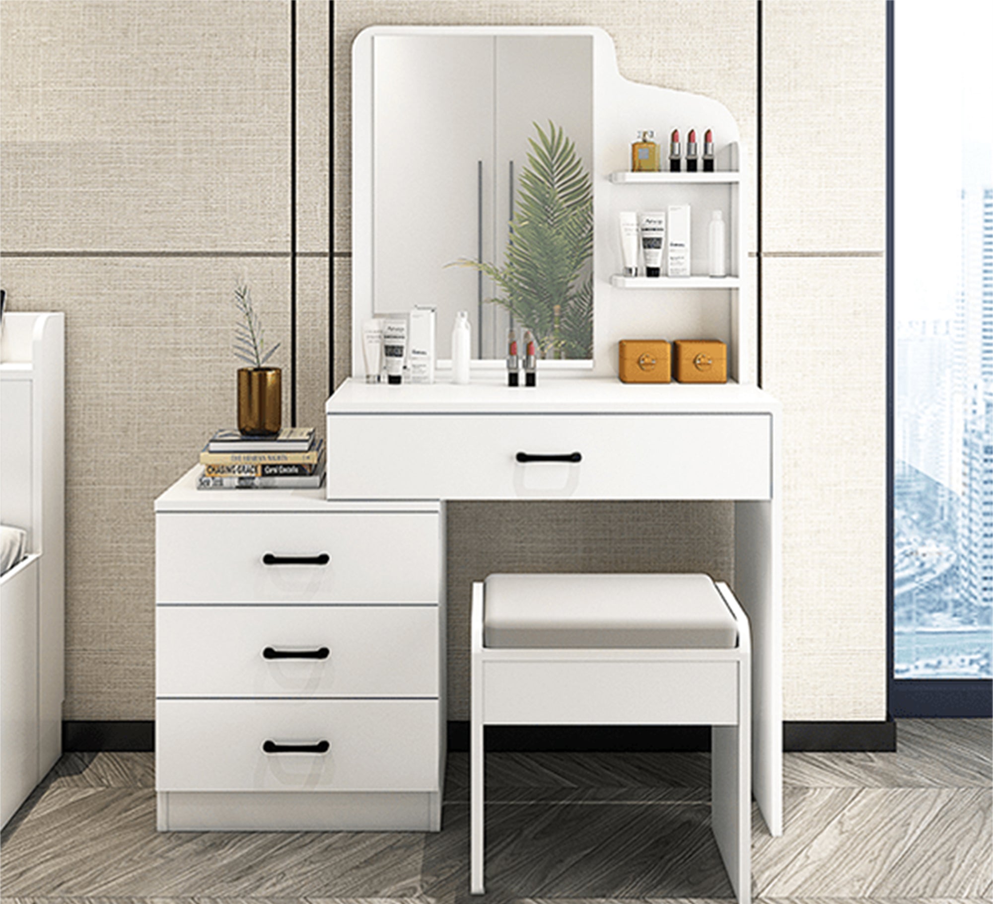 White Gradient Vanities: Sleek, Modern Elegance