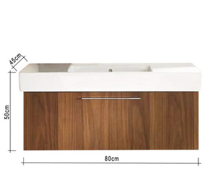 Bathroom Sink Unit: Elegant Honey Brown Finish