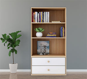 Elegance Décor: Beige Dresser with Chic White Drawers