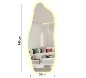 LED Mirror, Elegant Zigzag Frame for Modern Spaces