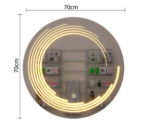 Circular LED Mirrors: Chic, Modern, Radiant