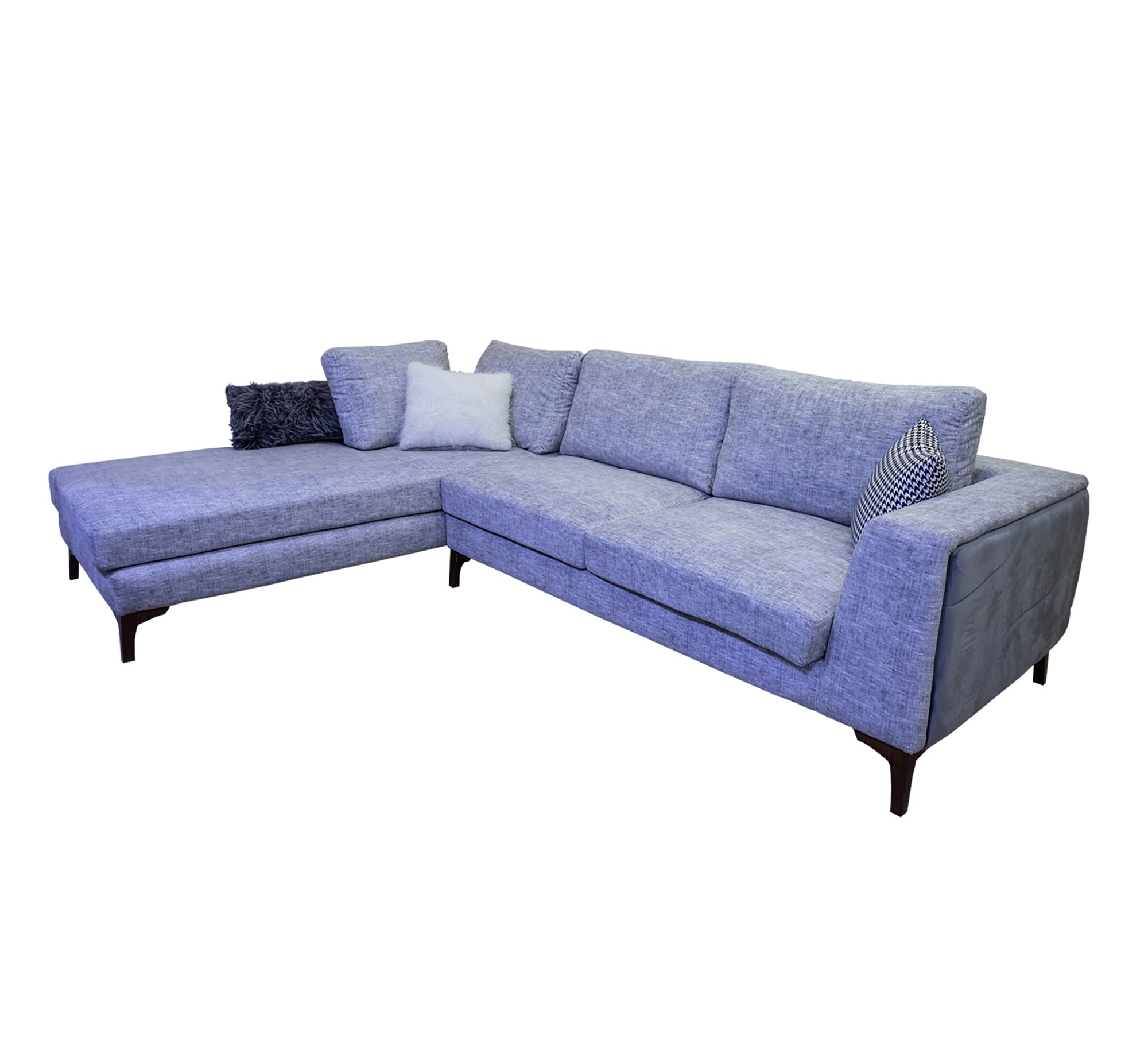 High-Leg Corner Sofa with Style & Comfort