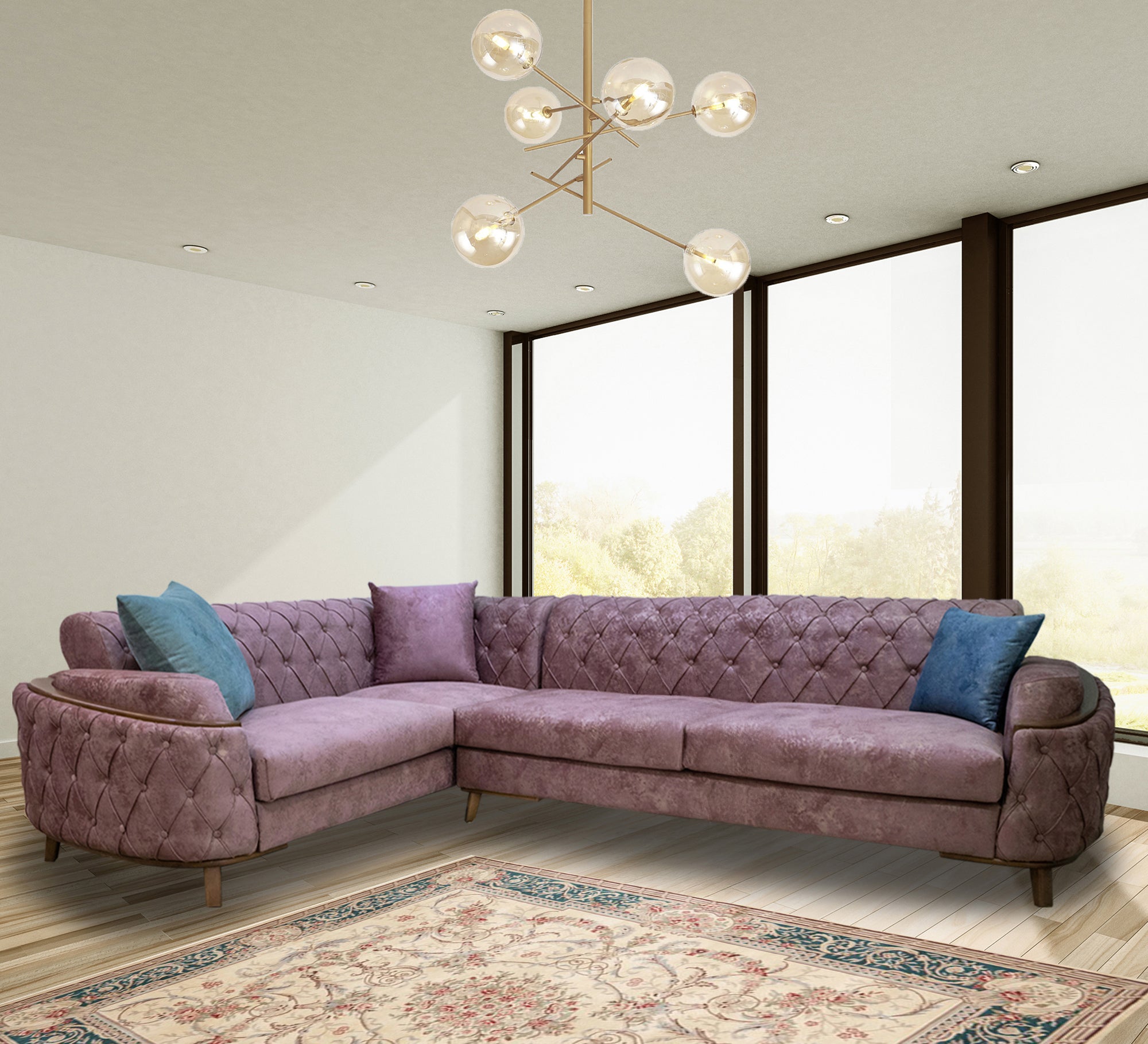 Champagne Capotene Living Room: Elegant, Modern Comfort