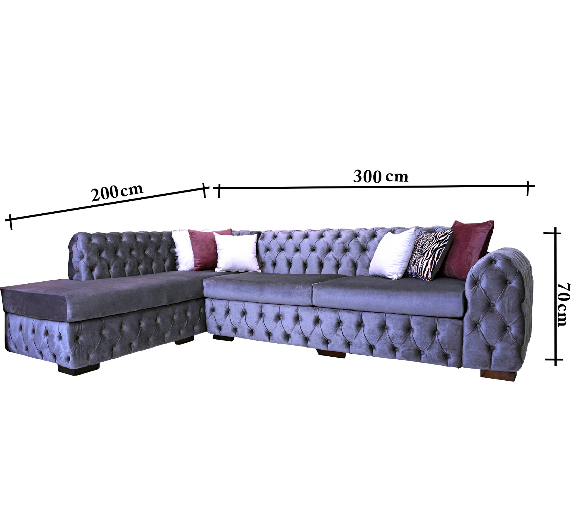 Lounge Chaise longue living corner and full capotonya upholstery