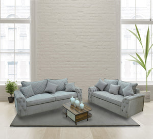 2 snow white sofa with capotanien armrests