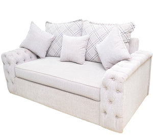 2 snow white sofa with capotanien armrests