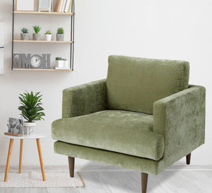 Luxurious chair in attractive olive color