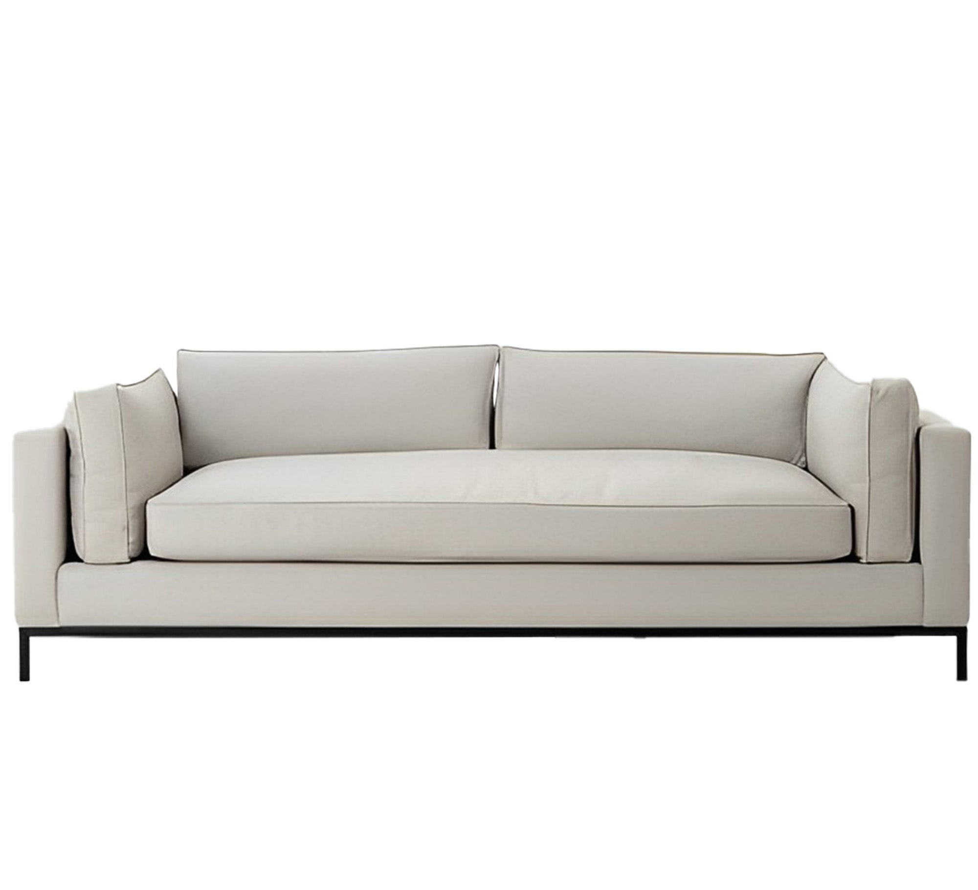 Elegant white sofa