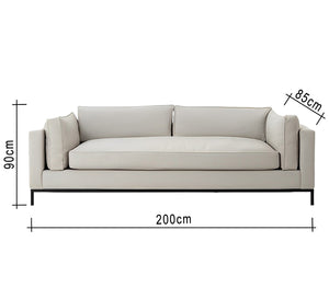 Elegant white sofa