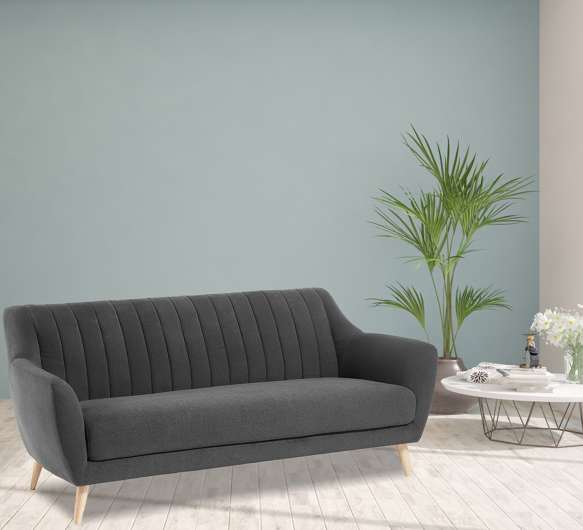 Modern gray sofa