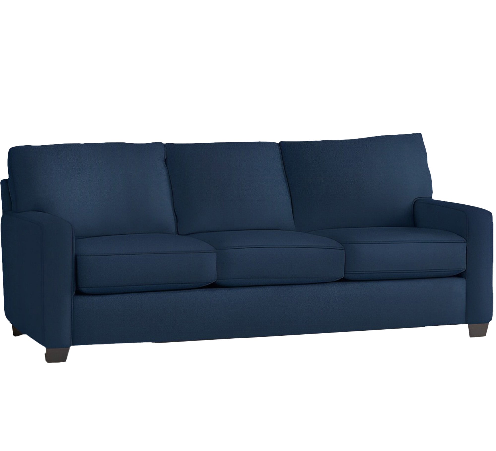 Navy blue triple sofa