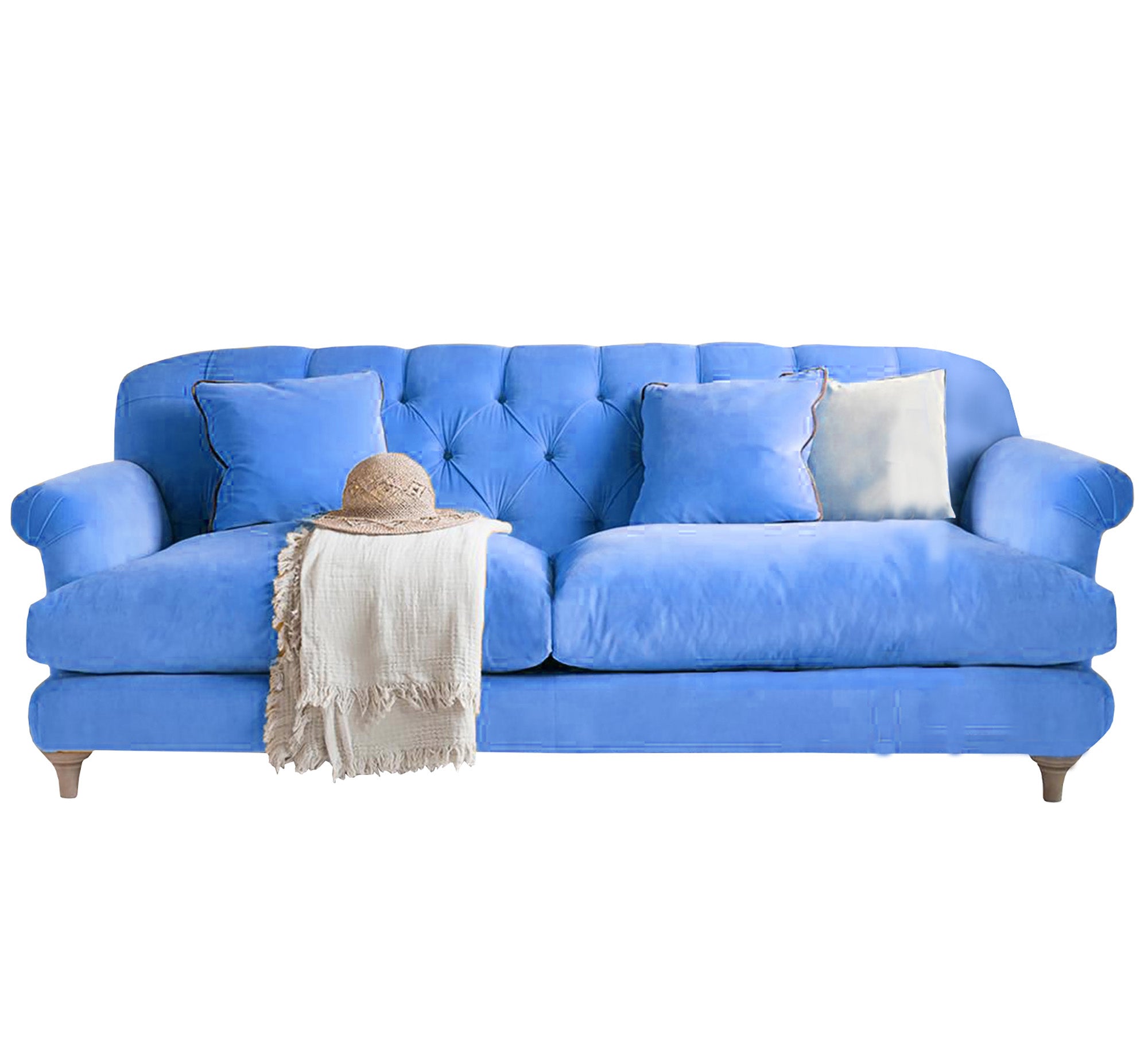 Capotone light blue sofa