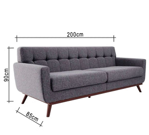 Dark gray sofa