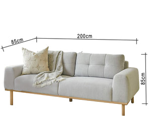 Grey sofa with capotonian grains with backrest