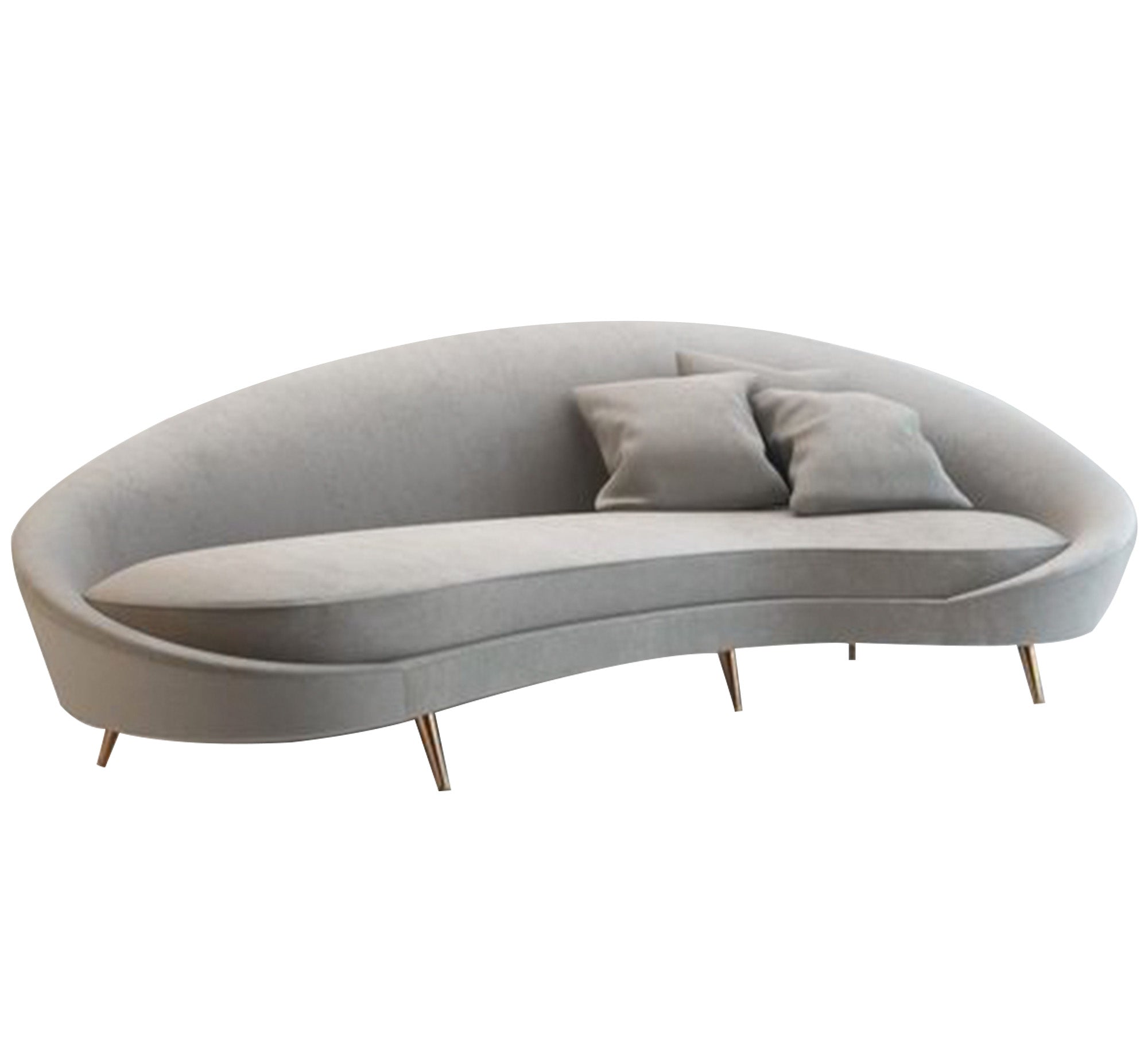 Half-moon shaped sofa