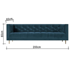 Genzari sofa with capotonian grain on the back and the handle