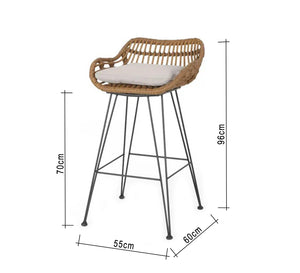 Low back bar stool