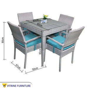 Outdoor set for 4 people