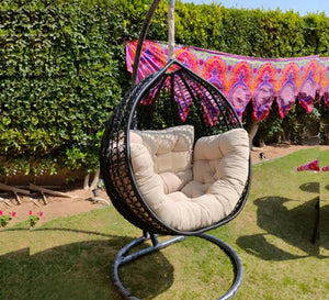 Single rattan swing