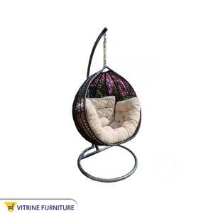 Single rattan swing